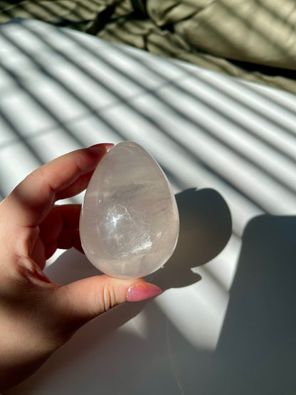 Gemmy Rose Quartz Egg
