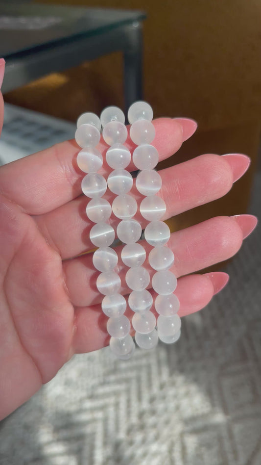 Selenite Bracelet - 8mm