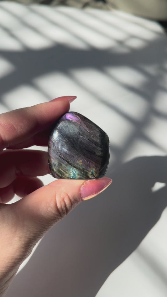 Labradorite Mini Freeform - Purple Flash
