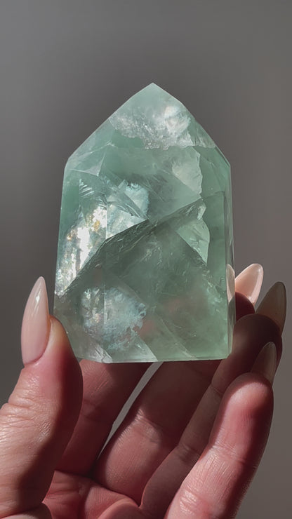 Mint Green Fluorite Tower 2.8"