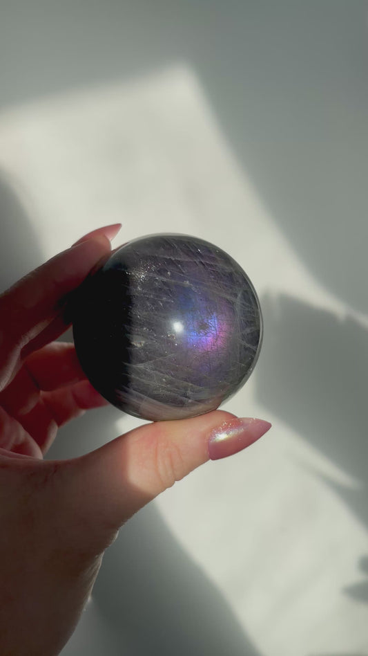 Labradorite Purple Sphere 59mm