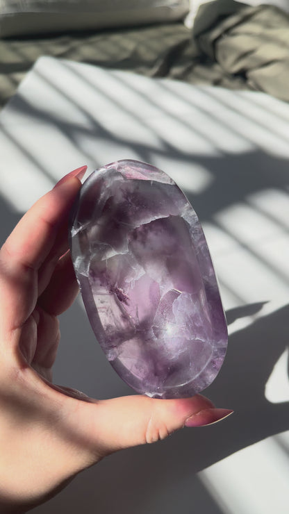 Purple and Green Fluorite Oblong Mini Dish