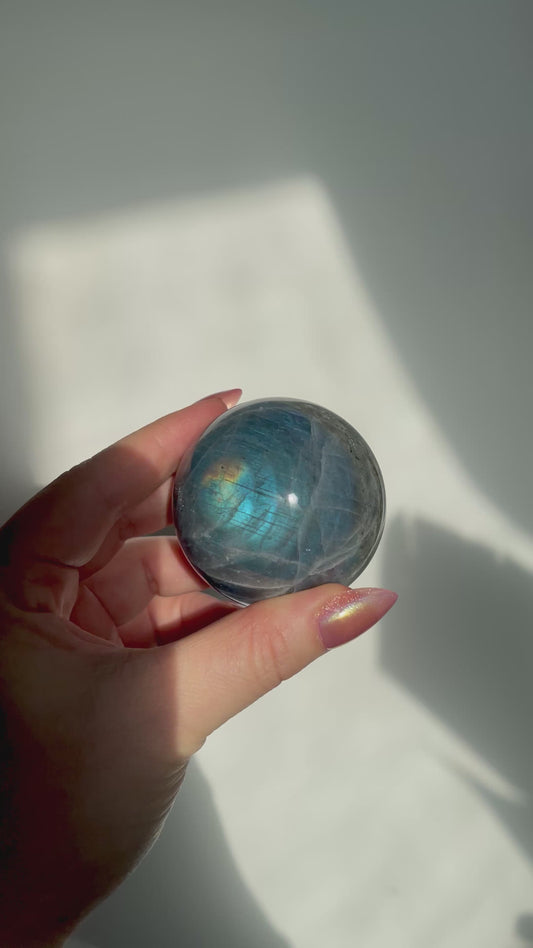 Labradorite Electric Blue Sphere 54mm