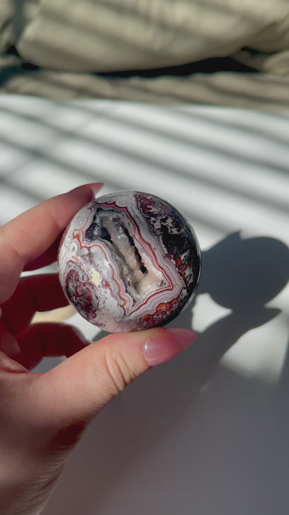 Mexican Crazy Lace Agate Sphere